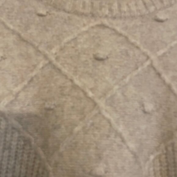 LOFT Cream Poncho Sweater - Picture 3 of 6